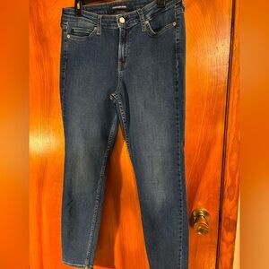 Calvin Klein Blue Ankle Cropped Jeans